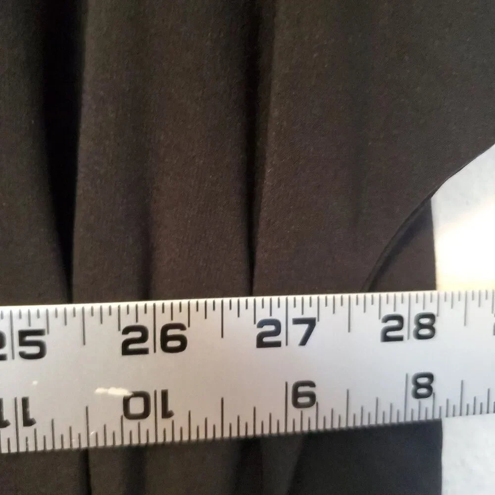 IMAN Assymetric Tunic‎ Blouse Side Ruched 3/4 Sleeve Womens Size XL Black - Picture 14 of 15